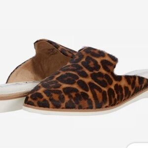 Anne Klein Shea Calf-Hair Slip On Mules